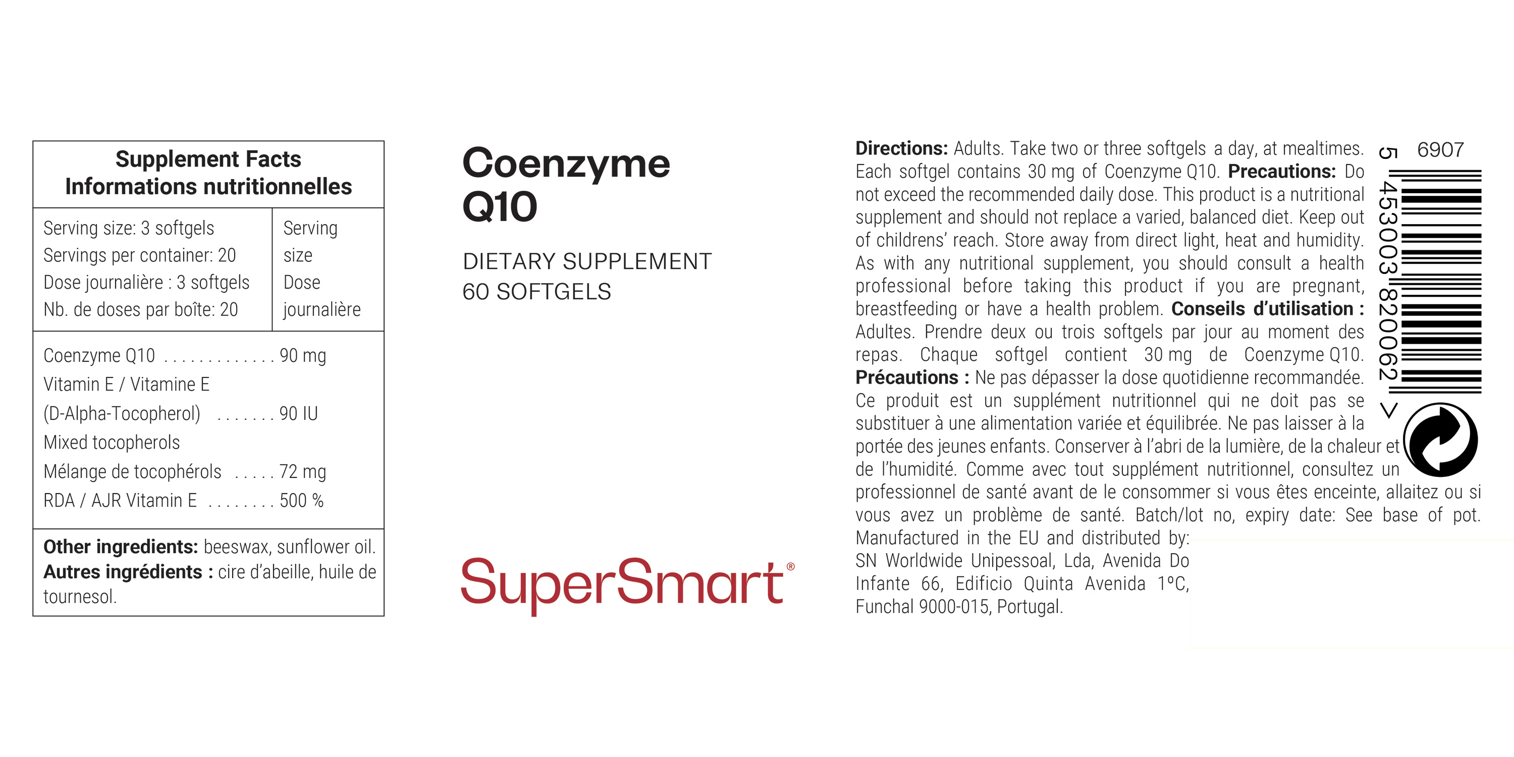 Complément alimentaire Coenzyme Q10