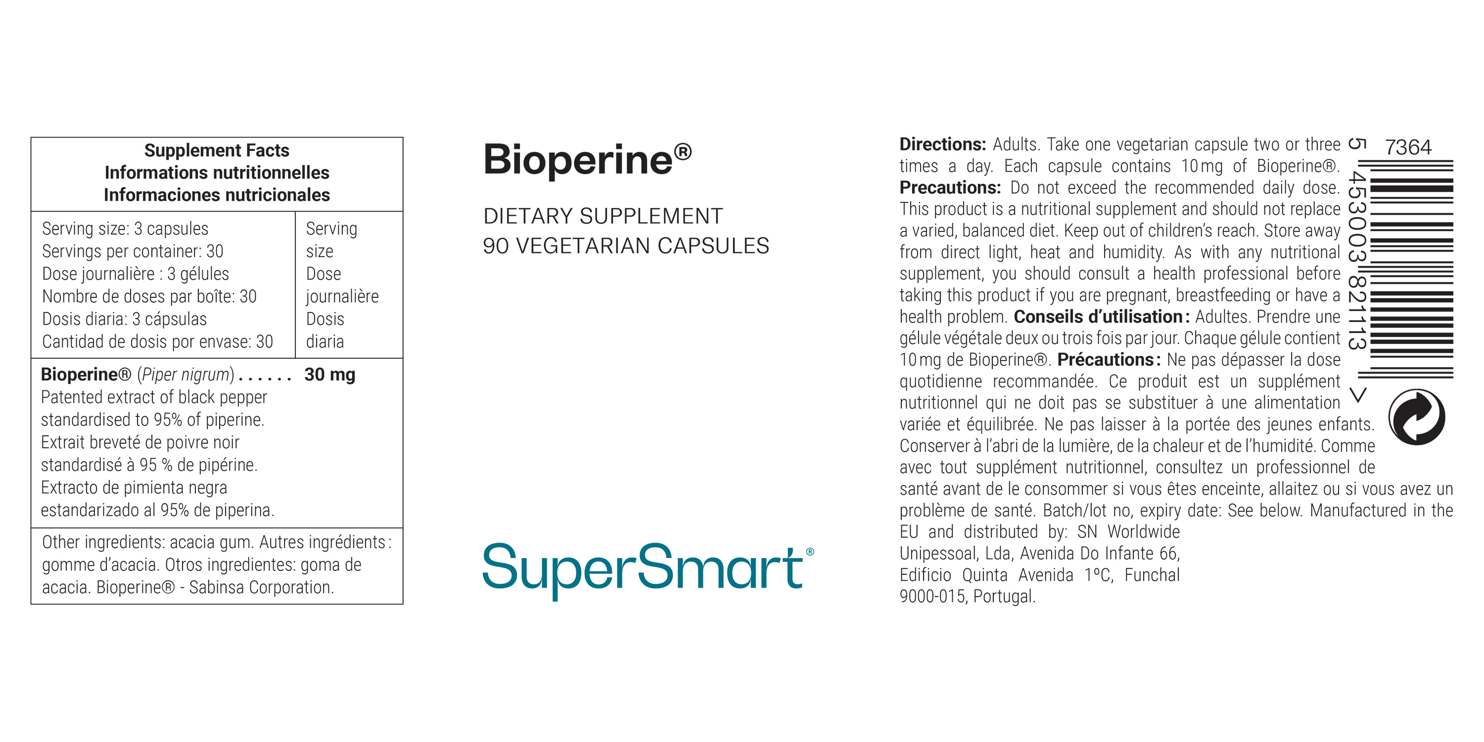 Supplément de biopérine