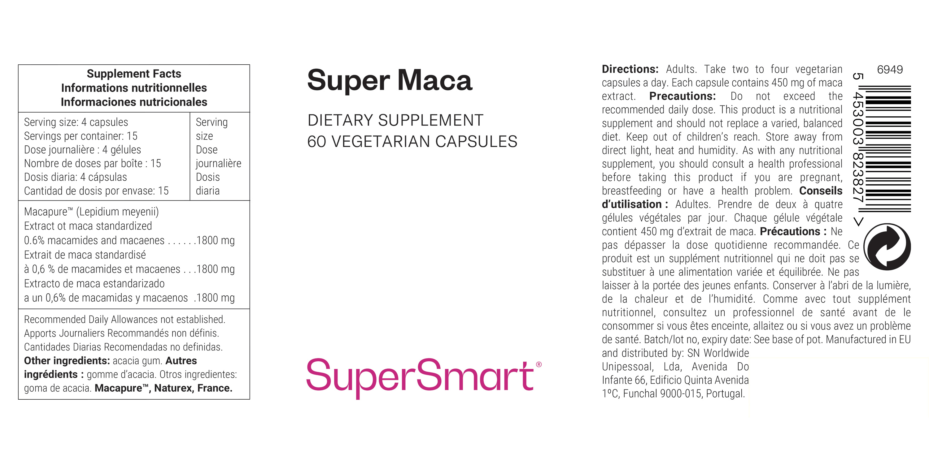 Complément Alimentaire de Maca