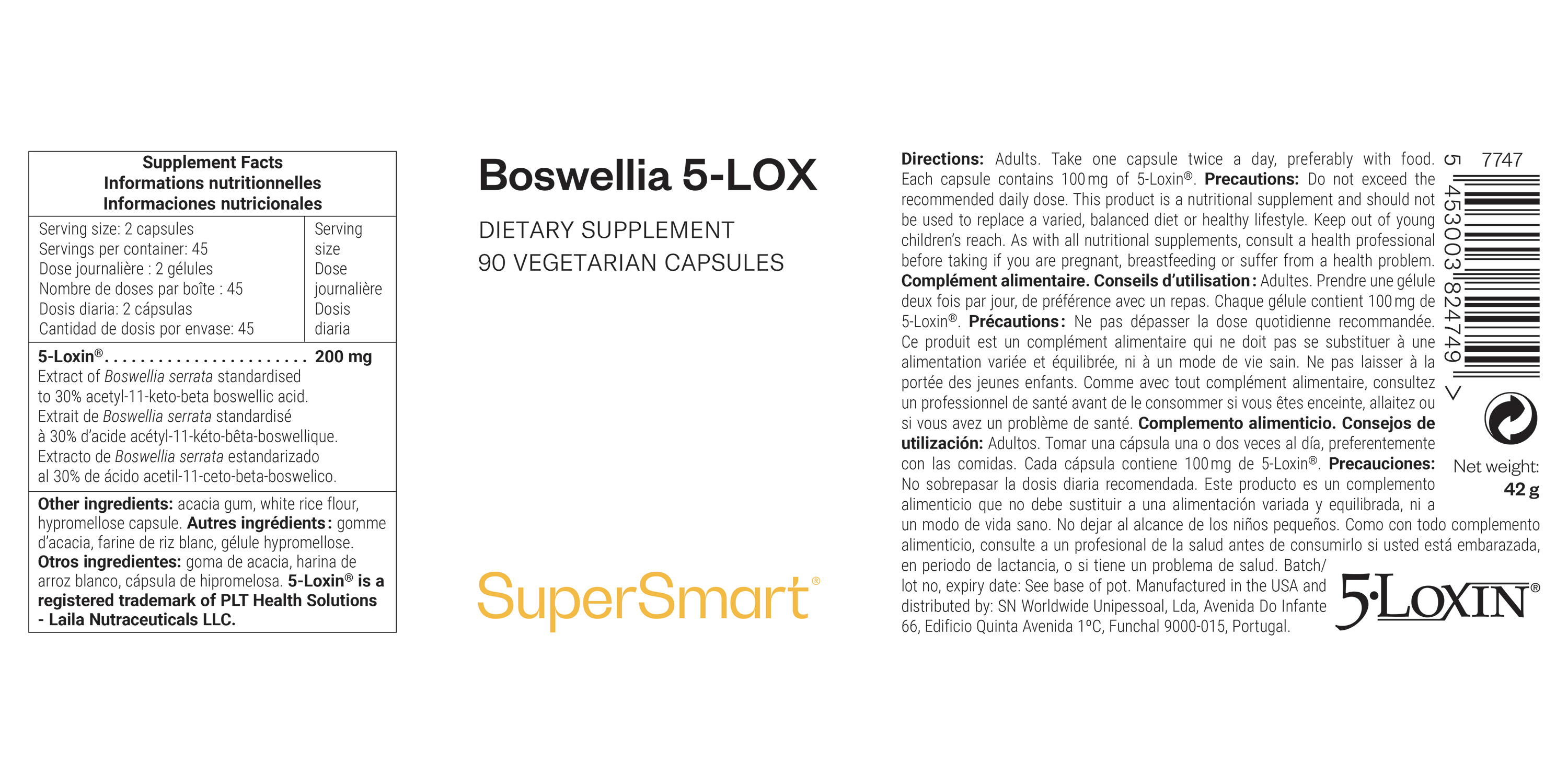 Complément Alimentaire de Boswellia Serrata