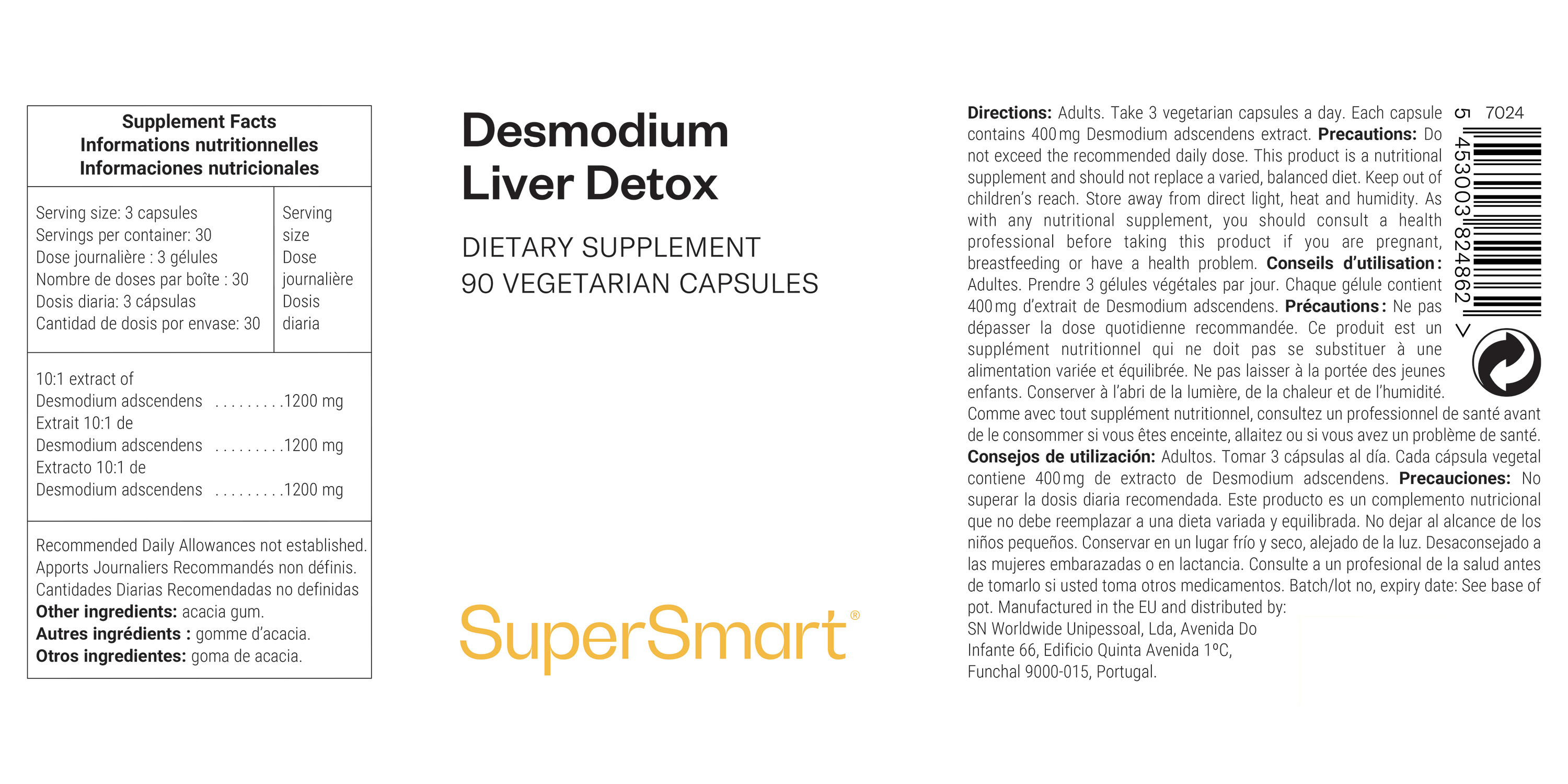 Complément alimentaire de Desmodium adscendens