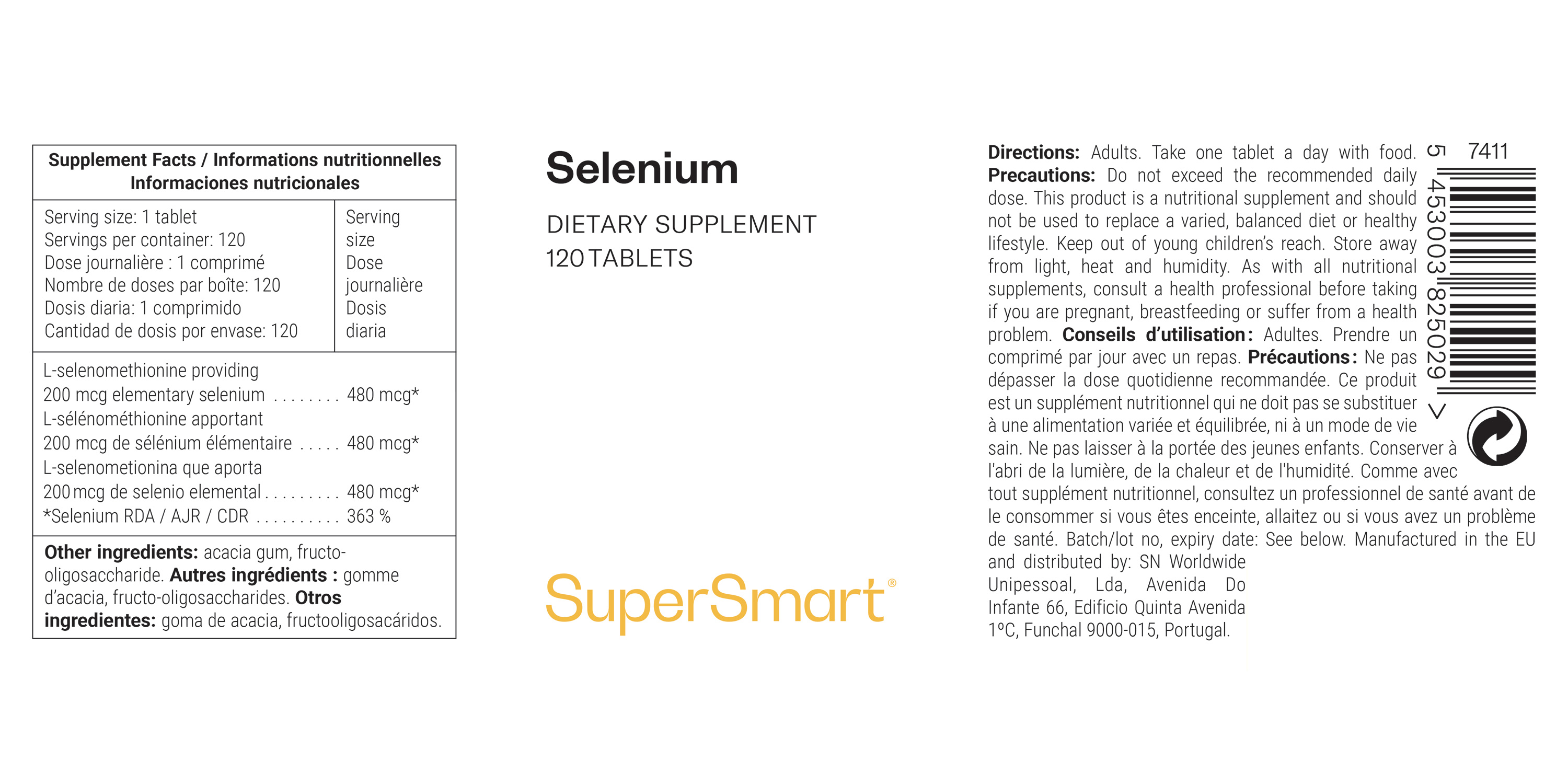 Complément Alimentaire L Selenomethionine