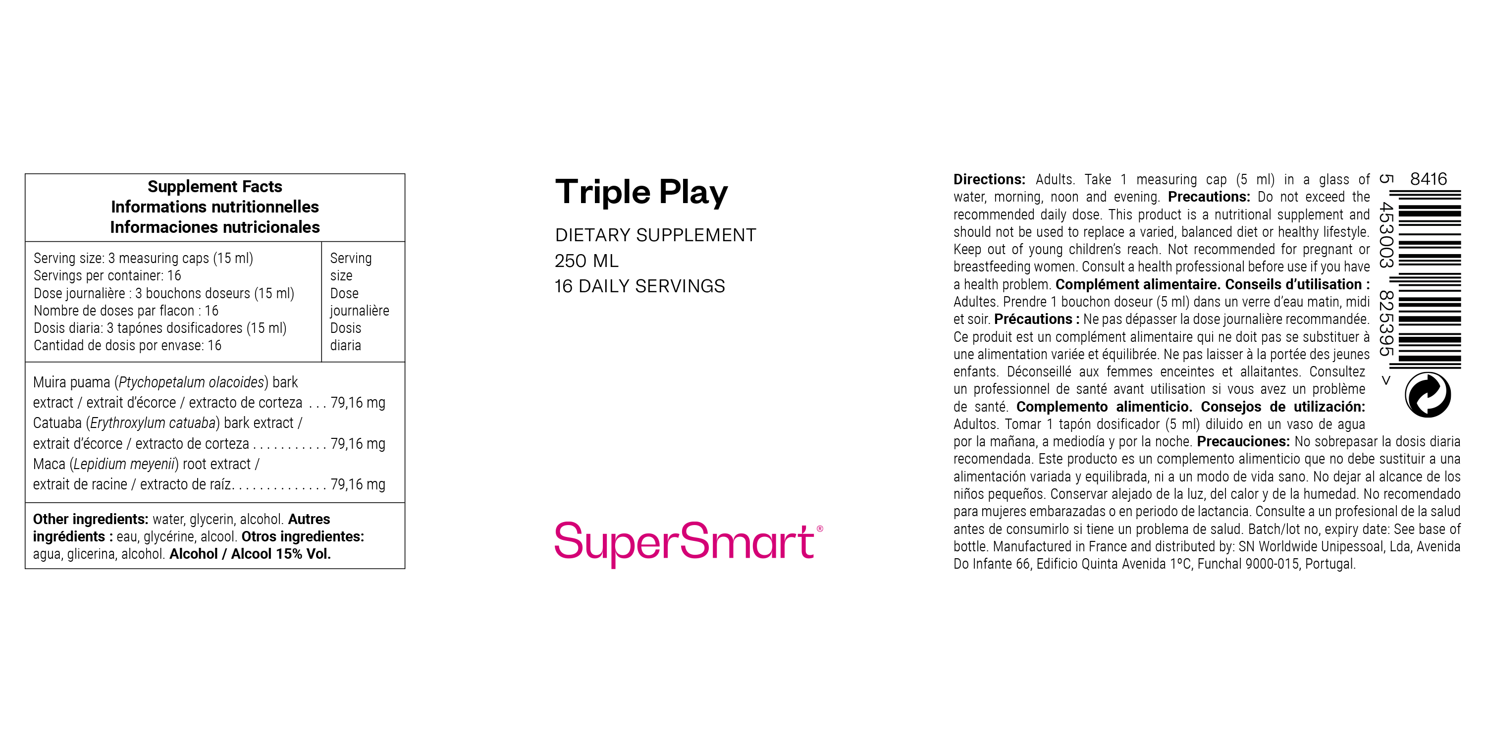 Complément Alimentaire Aphrodisiaque Triple Play