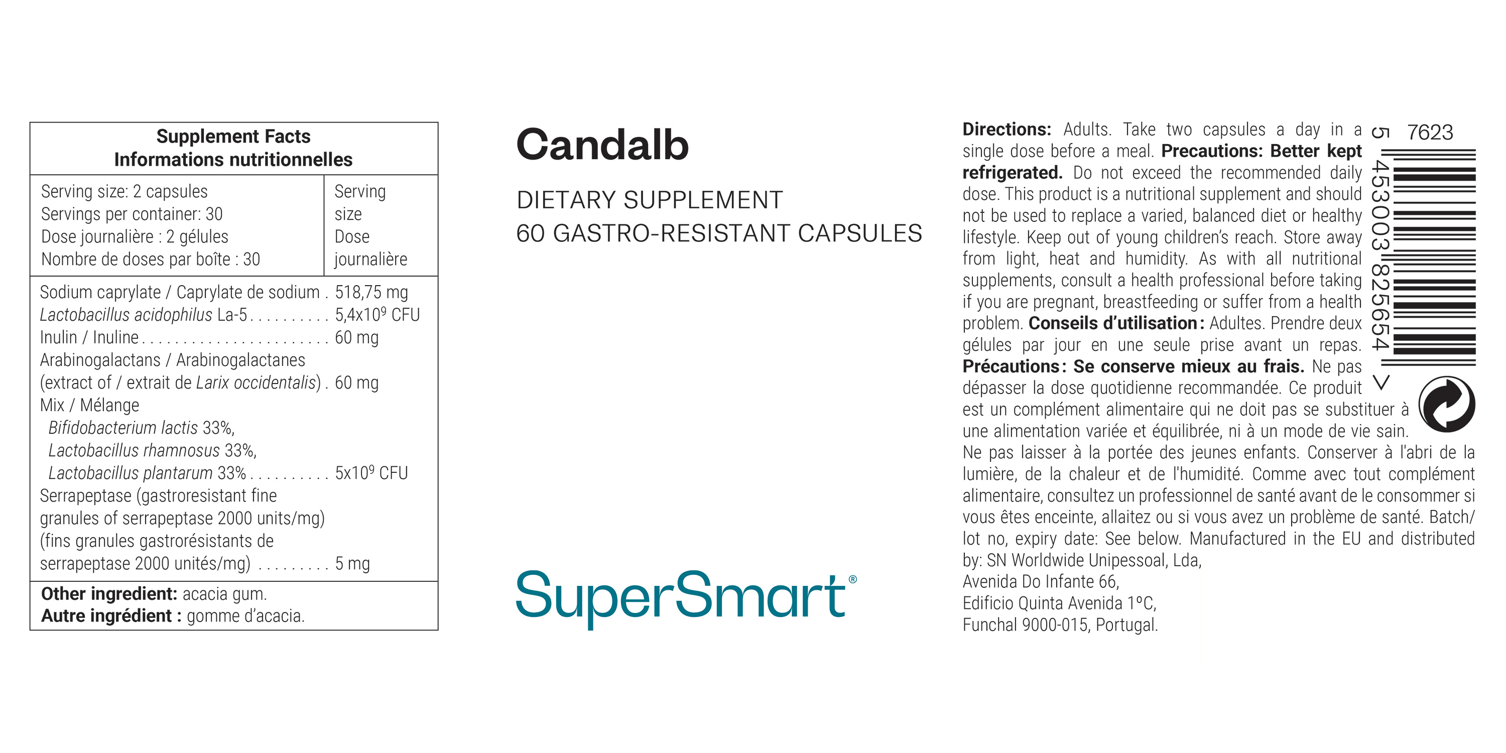 Complément alimentaire Candalb