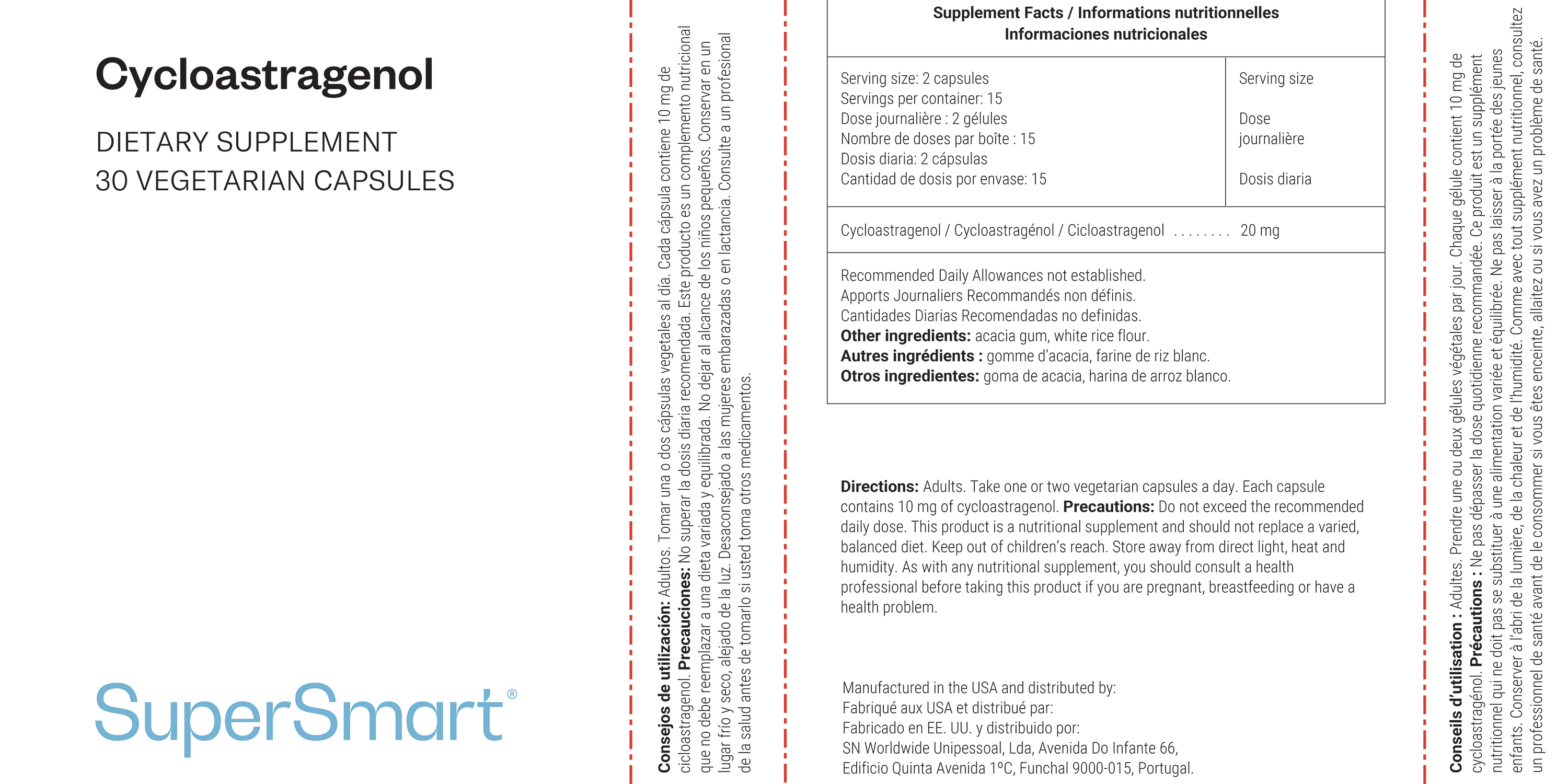 Complément Alimentaire de Cycloastragénol