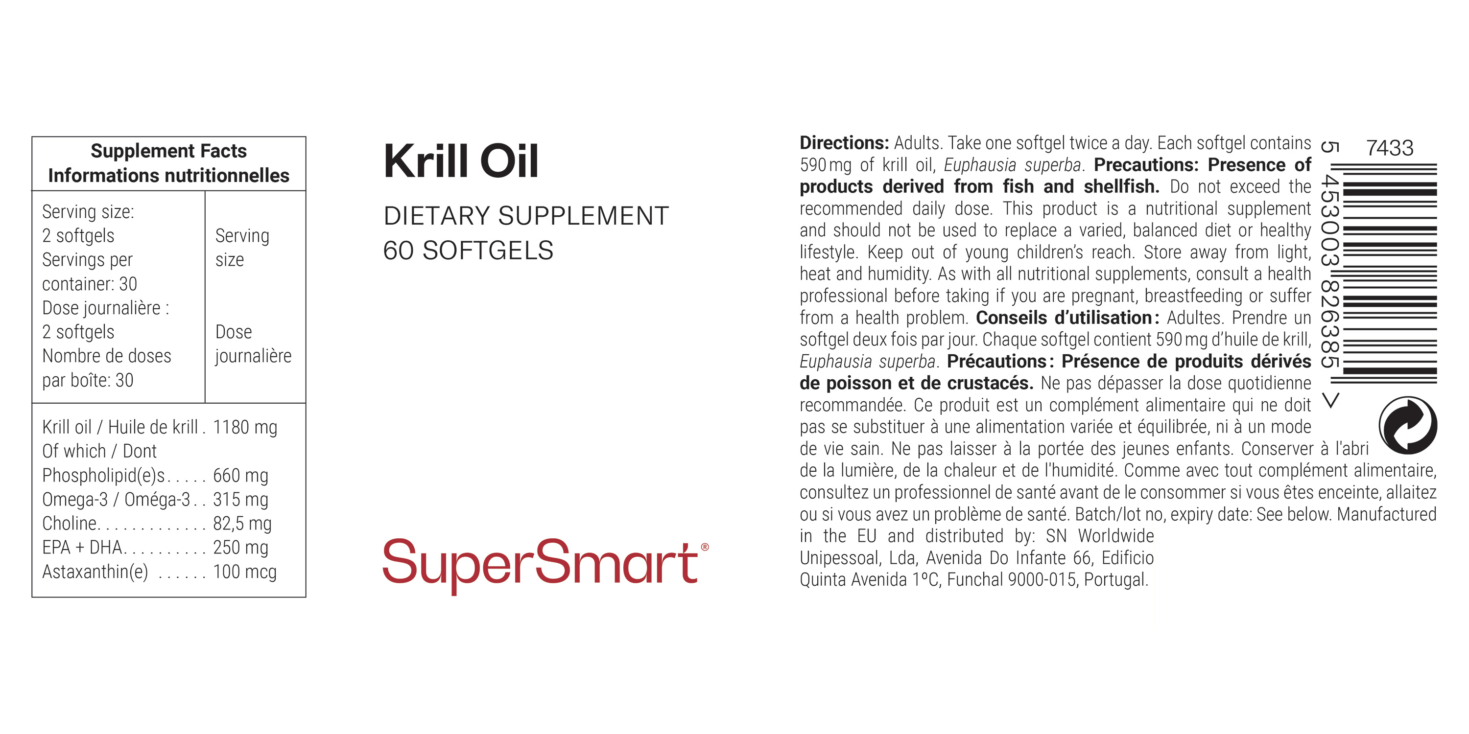 Supplément d'huile de krill