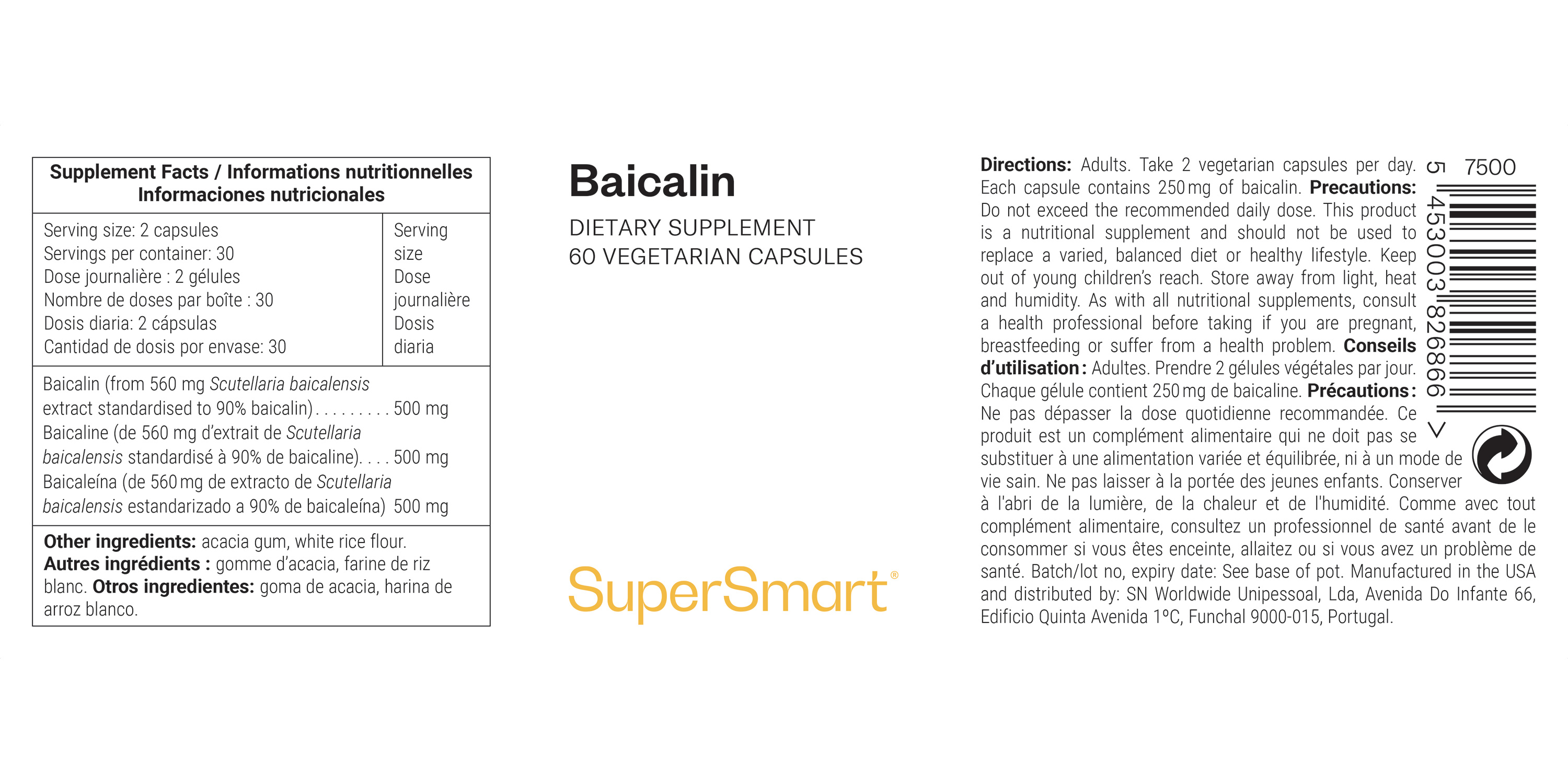 Baicalin 250 mg