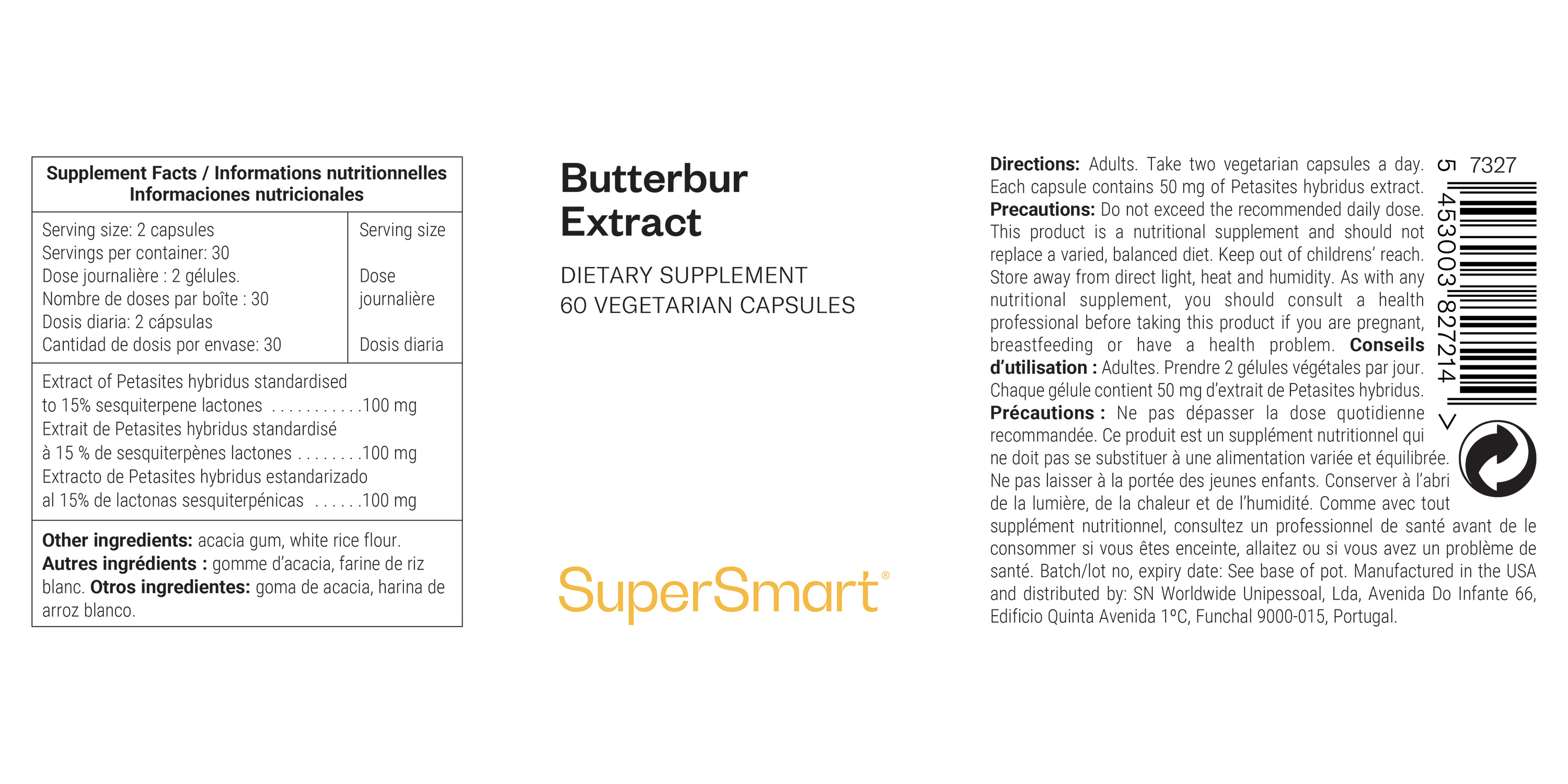 Complément Butterbur Extract