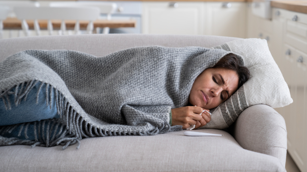 Malade de la grippe ou du covid